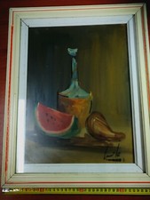 Frutta E Bottiglia Quadro