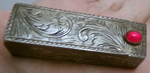 Antico porta rossetti argento - rossetti,