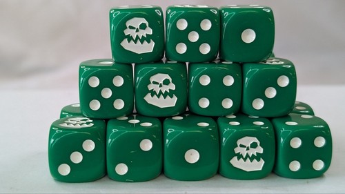 Dadi ork green 16mm - dadi,