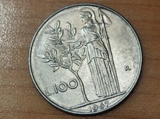 1967 Italy 100 Lire KM# 96.1