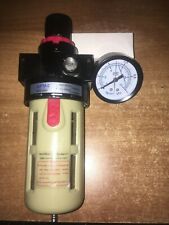 Regolatore riduttore di pressione aria 1/8" con filtro e manometro