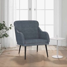 Poltrona Grigio Scuro 63x76x80