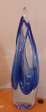 PORTAFIORI ORIGINALE LA MURRINA VETRO BLU VINTAGE MURANO VASO BELLISSIMO