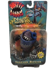 STREET SHARKS TRAPJAW RIPSTER MATTEL EXTREME DINOSAURS RARE NIGHT FIGHTERS MOC