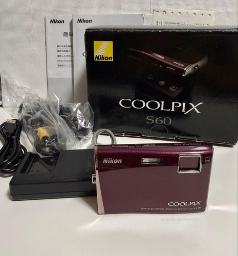 Nikon coolpix s60 - rosso, vino