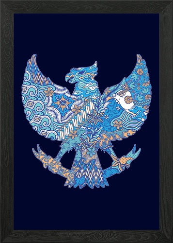 Batik indonesia poster arte - batik,