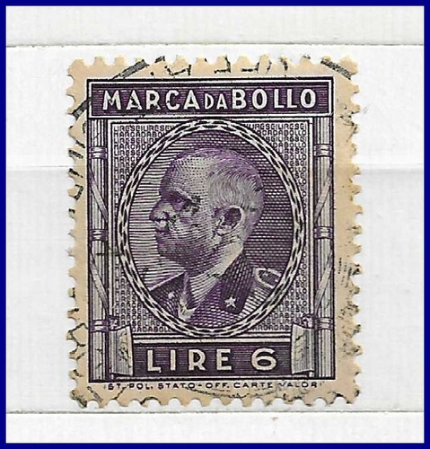 Marca bollo regno 1937 lire - regno,