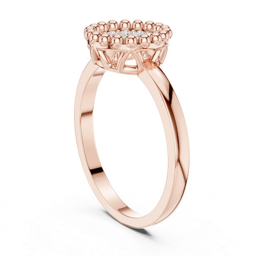 Anello certificato diamante