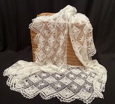 Antica Bordura  Di Pizzo Al Tombolo 340x36cm