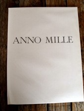 006) ANNO MILLE. Tavole