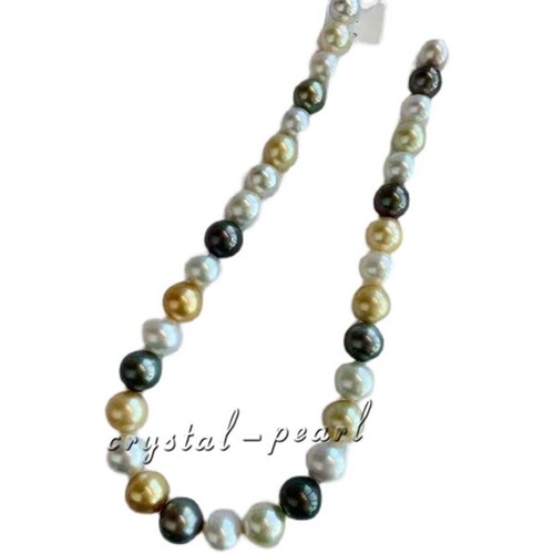 Collana perle multicolore - di,