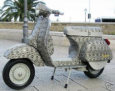 BOBINA TESSUTO SIMIL PELLE PITONATO RIVESTIMENTO MOTO VESPA SELLA TAVOLO SEDIE