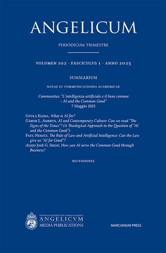 Angelicum vol 1 - (2025).,