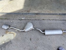 MARMITTA TUBO DI SCARICO CON SILENZIATORE TERMINALE CENTRALE E CATALIZZATORE ...