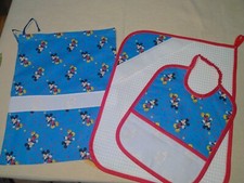 SET ASILO 3 PEZZI con aida X ricamo punto croce TOPOLINO