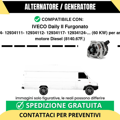 Alternatore iveco daily - alternatore,