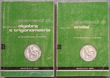Palatini Dodero Elementi di Algebra e Trigonometria + Analisi Vol. 3+4 Antichi