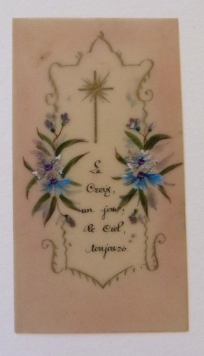 Santino holy card - card, canivet