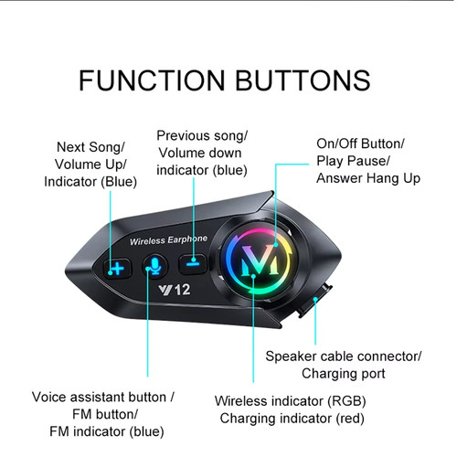 Interfono bluetooth per - bluetooth, 5.3