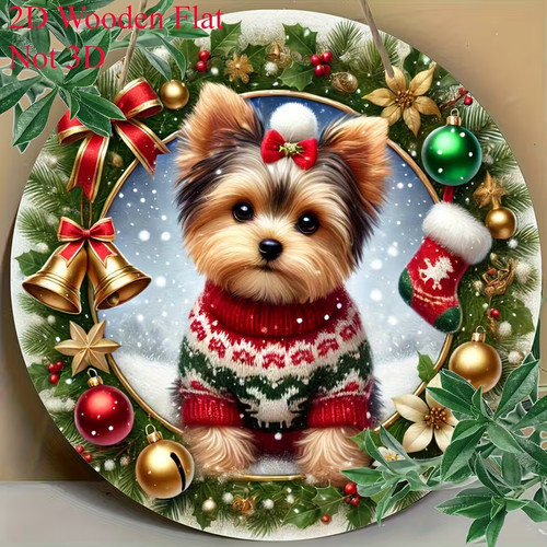 Yorkshire terrier christmas - terrier,