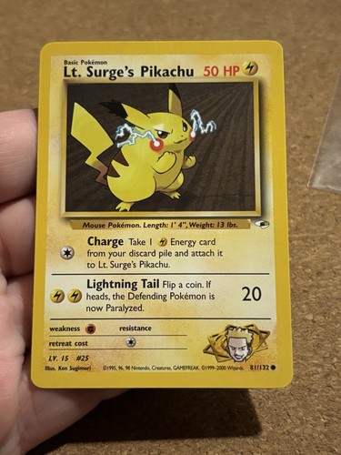 Surge pikachu 81 132 - pikachu, 81/132