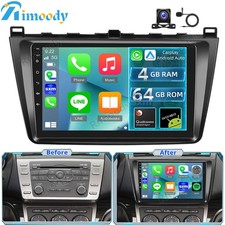 Autoradio Qualcomm 4+64G per Mazda 6 GH GG 2007-2012 Android 15 navigatore GPS + fotocamera