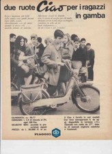 advertising Pubblicità MOTO PIAGGIO CIAO 1969- CICLOMOTORI ITALIANI