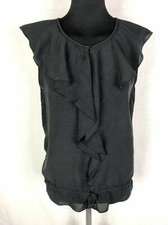 ARMANI JEANS Canotta Maglietta Blusa Maglia Donna Elegante da Sera Sz.S - 42