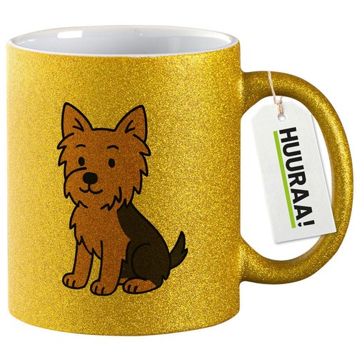 Glitzertasse yorkshire terrier - glitzertasse,