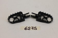 Coppia pedane maggiorate in alluminio colore nero Step pillion pair Enduro