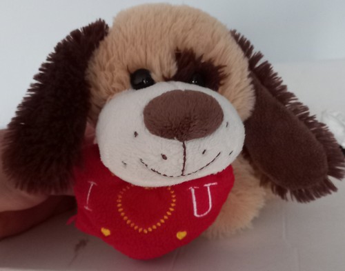 Peluches cane cuore love - cane,