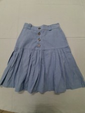 Byblos gonna skirt jeans donna woman azzurro vintage tg 40 jacket celeste 80s