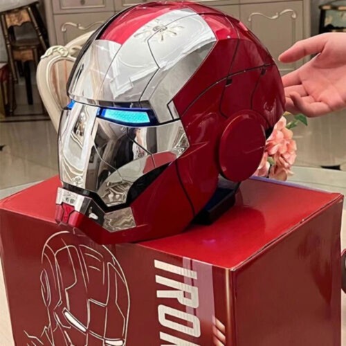 Casco autoking iron man - iron,