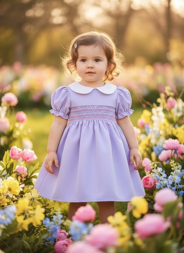 Vestito spagnolo lilla - spagnolo, bambina