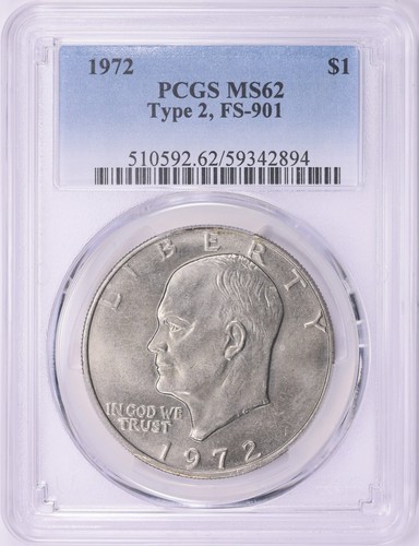 1972 eisenhower dollaro - tipo, 2