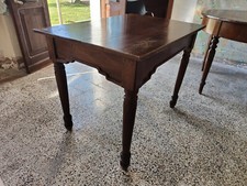 Tavolo antico rettangolare in legno stile Carlo X probabile seconda metà '800