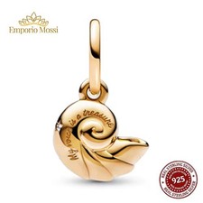 Charm Conchiglia Oro in Argento s925 (Tipo Pandora)