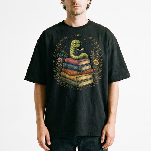 Bookworm worm occhiali - worm, su