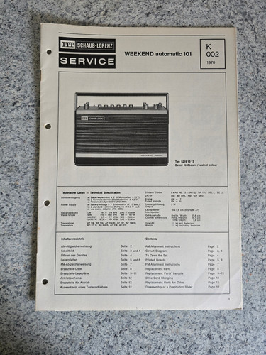 Manuale servizio originale - servizio,