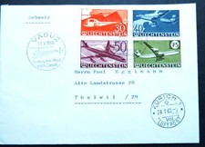 Lettera posta aerea VADUZ in