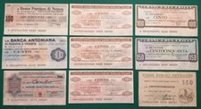 Lotto miniassegni vari - lotto,