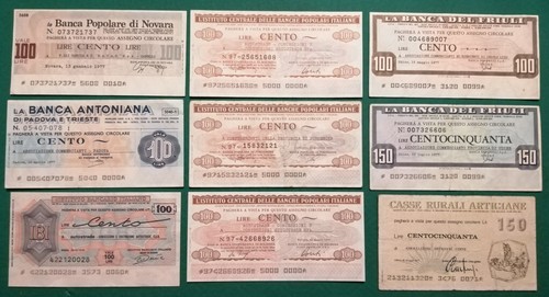 Lotto miniassegni vari - 9,