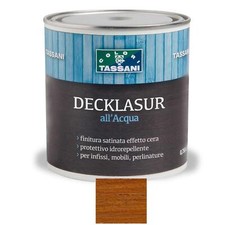 VERNICE PROTETTIVA DECKLASUR CERATA ACQUA PER LEGNO TEAK-CASTAGN LT.0,75 TASSANI