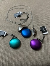 Breil originale Acciaio collana vintage con ciondolo Pendente colorato UNISEX