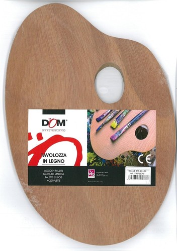 Tavolozza legno ovale 20x30 - tavolozza,