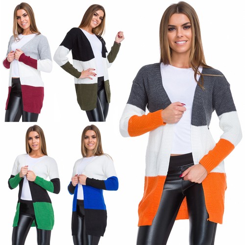 Cardigan donna righe aperto - donna,