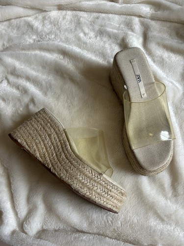 Sandali zara platform juta - zara,