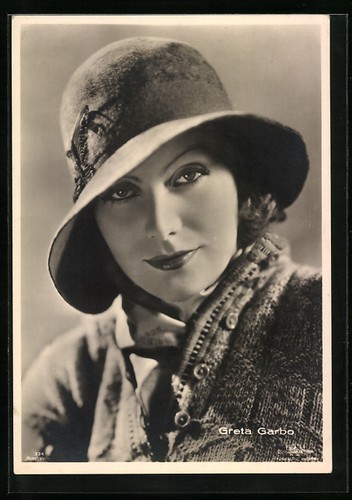 Cartolina attrice greta garbo - greta,