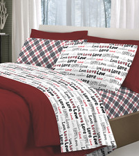 Completo Letto Love Love 100% Cotone