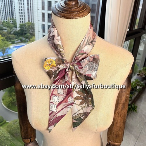 Sciarpa lunga seta twill